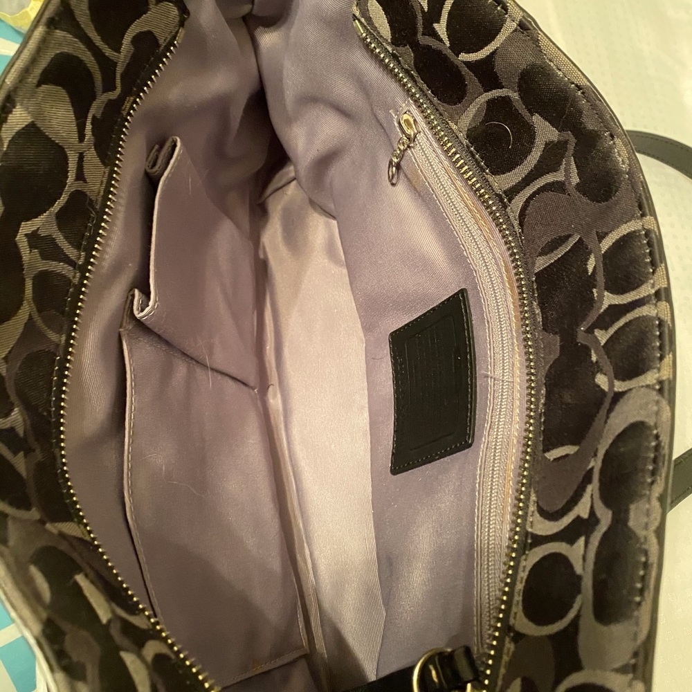 Coach black fabric tote - Picture 4 of 8
